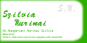 szilvia murinai business card